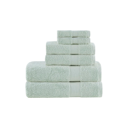 Madison Park 6 Piece Organic Cotton Towel Set