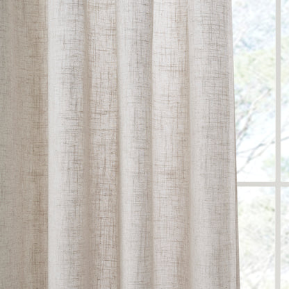 Madison Park Linen Blend Light Filtering Curtain Panel Pair