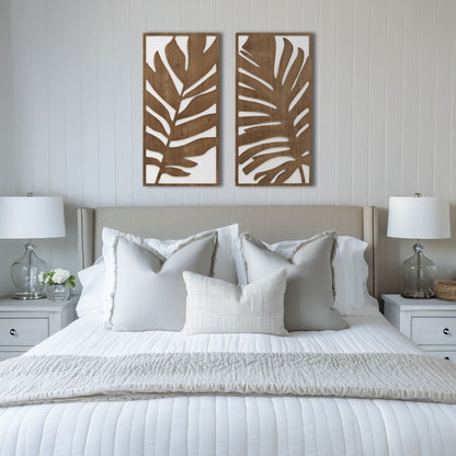 Madison Park Birch Botanical Two-tone 2-piece Wood Panel Wall Decor Set