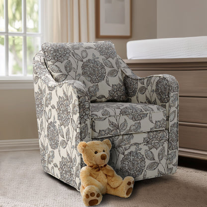 Madison Park Wide Seat Swivel Arm Chair