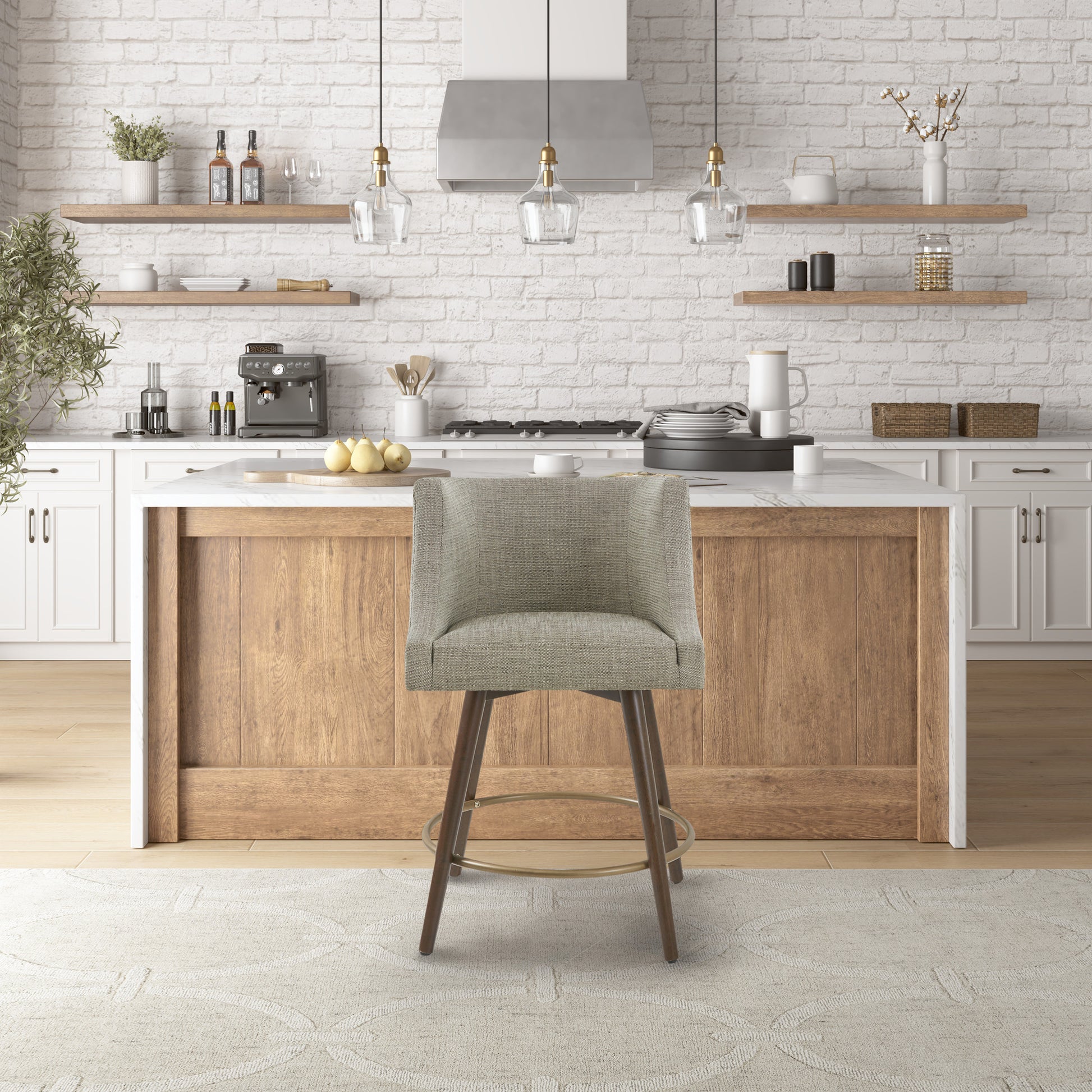 Madison Park Swivel Counter Stool