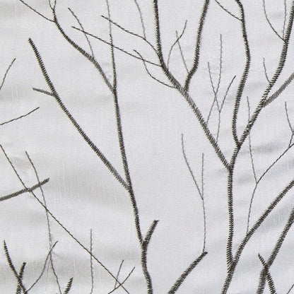 Madison Park Faux Silk Embroidered Window Valance