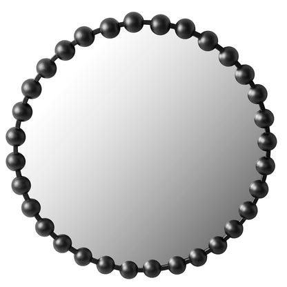 Madison Park Signature Beaded Round Wall Mirror 27"D