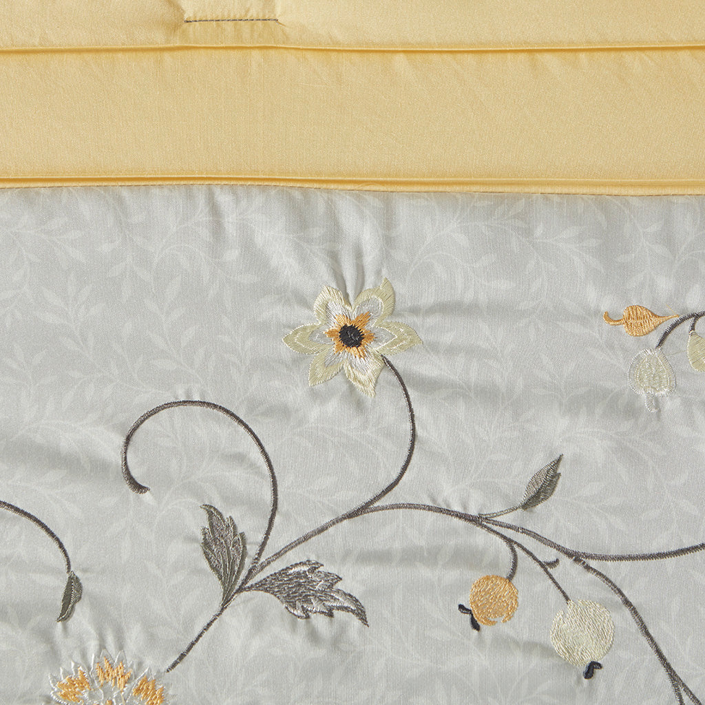 Madison Park Embroidered 7 Piece Comforter Set