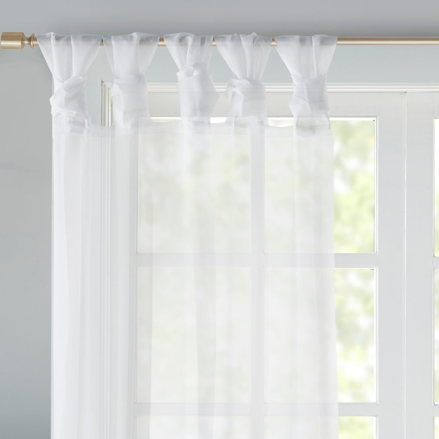 Madison Park Twist Tab Voile Sheer Window Pair