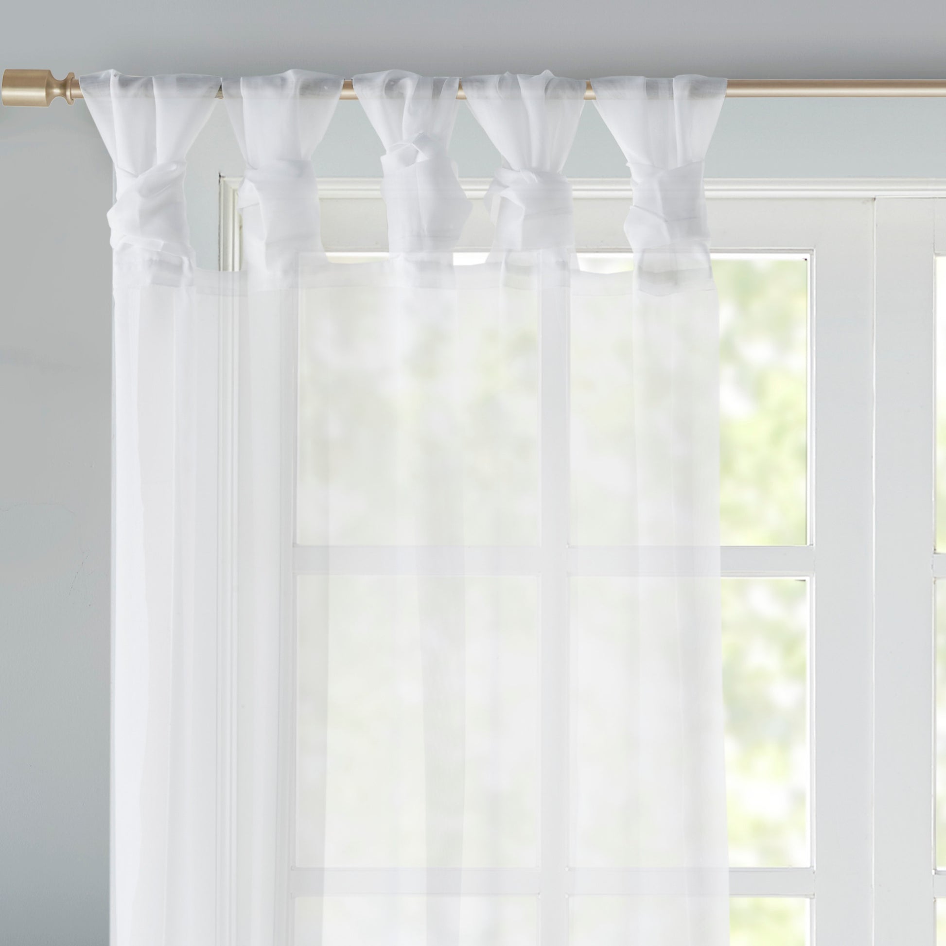 Madison Park Twist Tab Voile Sheer Window Pair