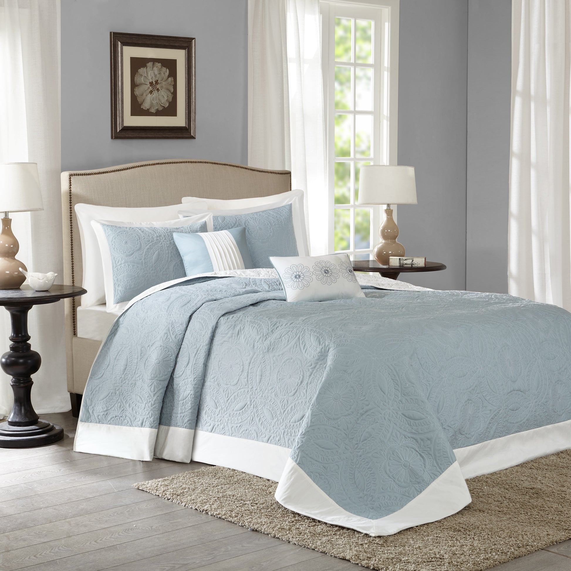 Madison Park 5 Piece Reversible Bedspread Set