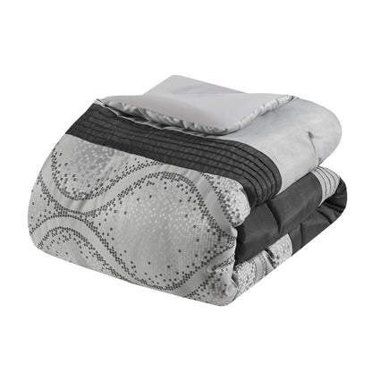 Madison Park 6 Piece Jacquard Comforter Set with Throw Pillows