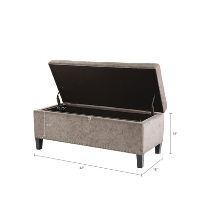 Madison Park Tufted Top Soft Close Storage Bench