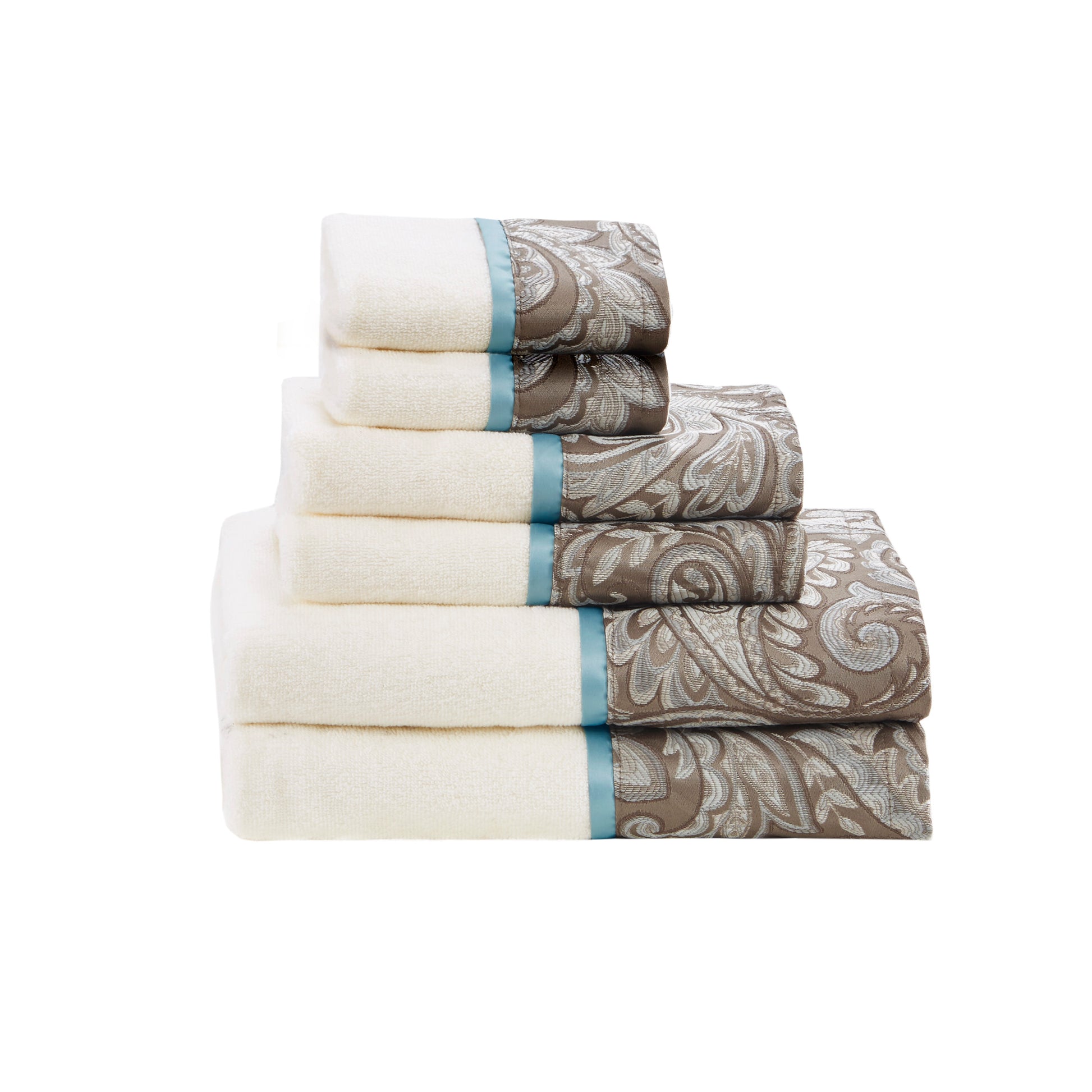 Madison Park 6 Piece Jacquard Towel Set