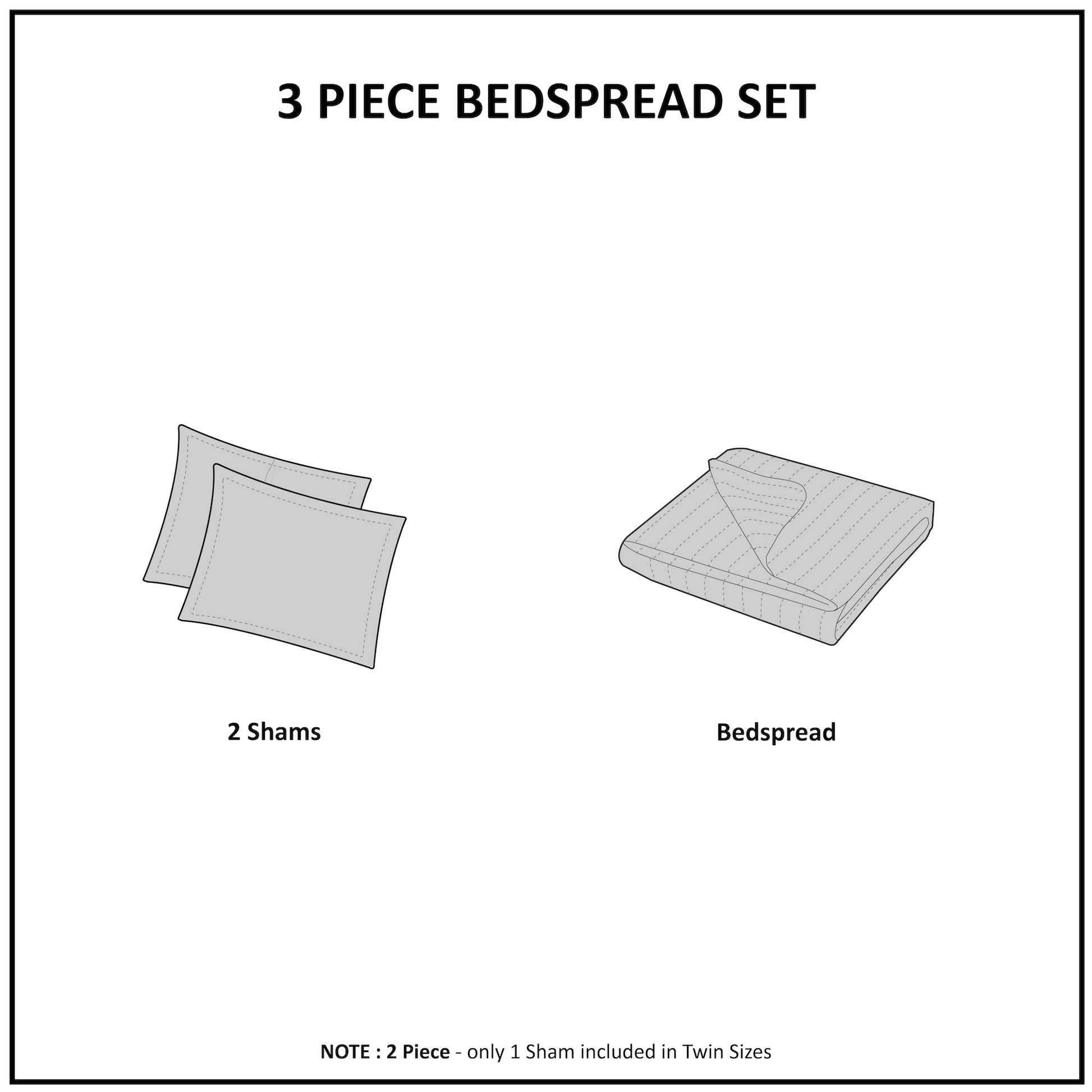 Madison Park 3 Piece Reversible Bedspread Set