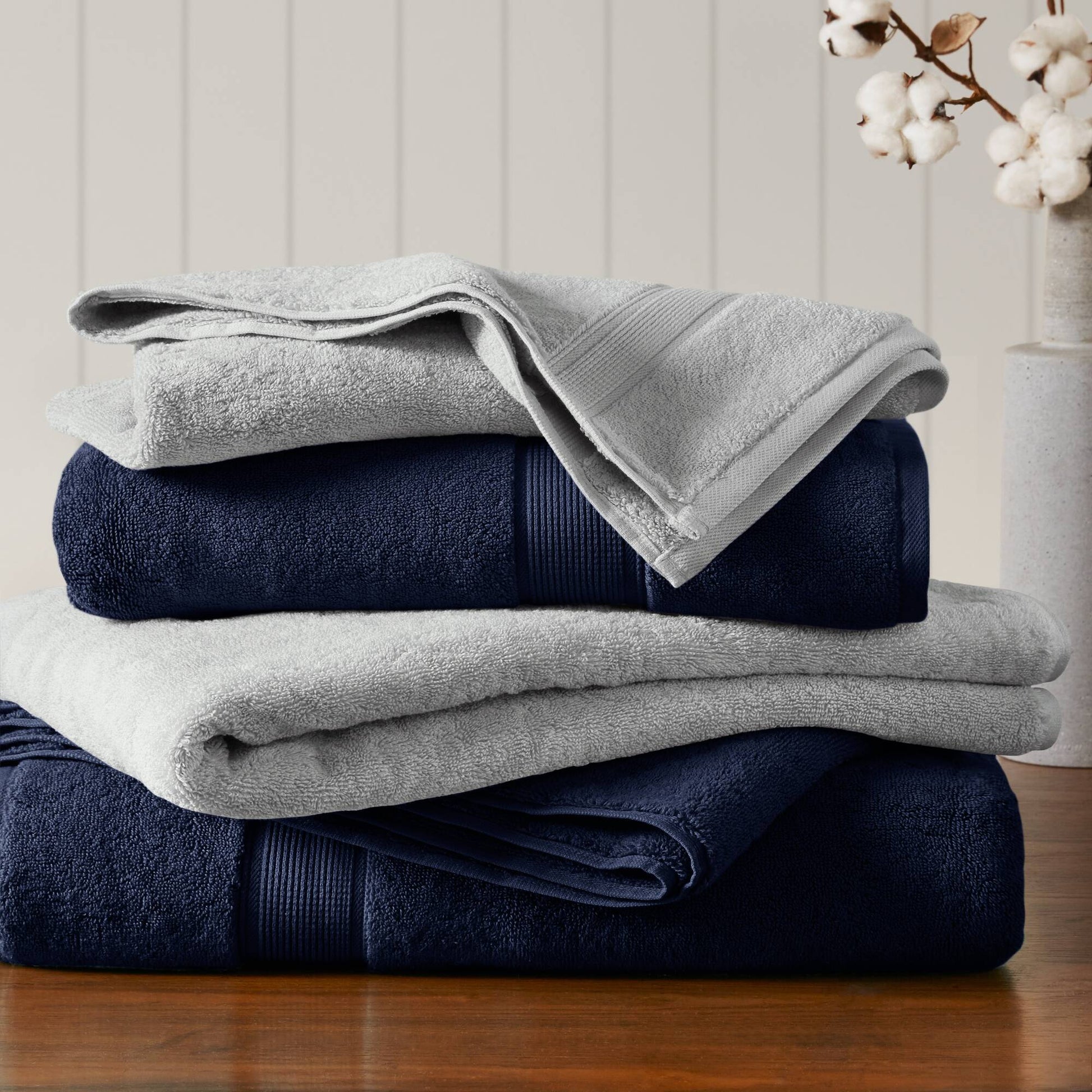Madison Park Signature 800GSM Ultra-Soft 100% Cotton Absorbent Towel Set