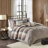 Ridge 7 Piece Herringbone Comforter Set
