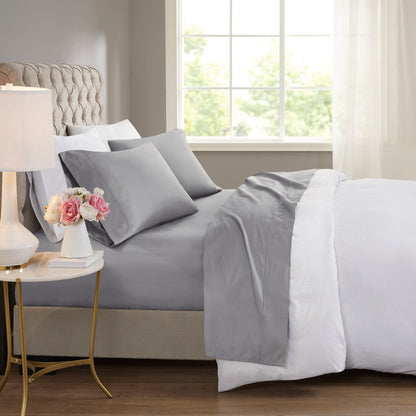 600 Thread Count Cooling Cotton Blend 4 PC Sheet Set