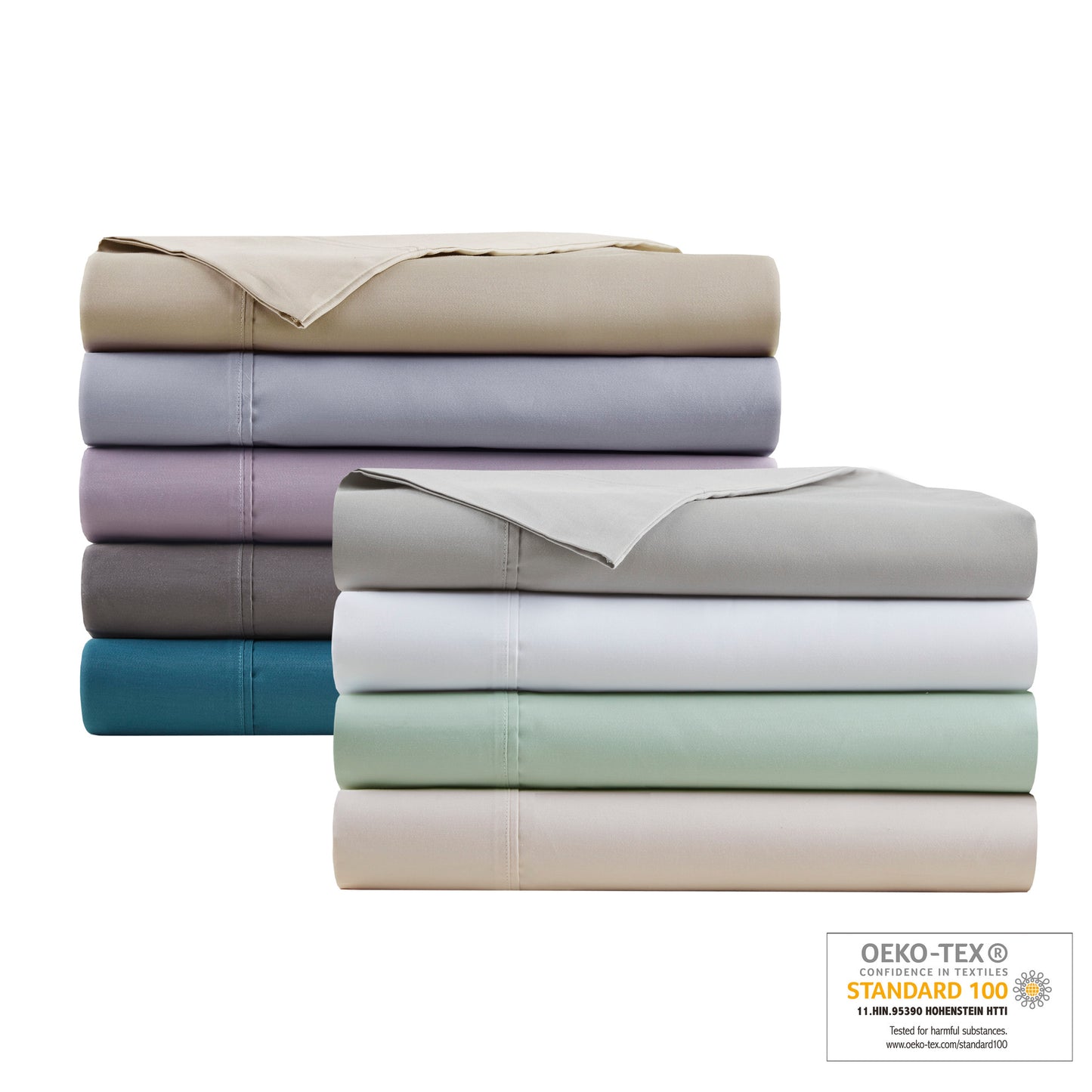 600 Thread Count Cooling Cotton Blend 4 PC Sheet Set