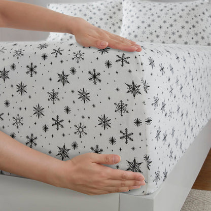 Cozy Cotton Flannel 100% Cotton Flannel Printed Sheet Set