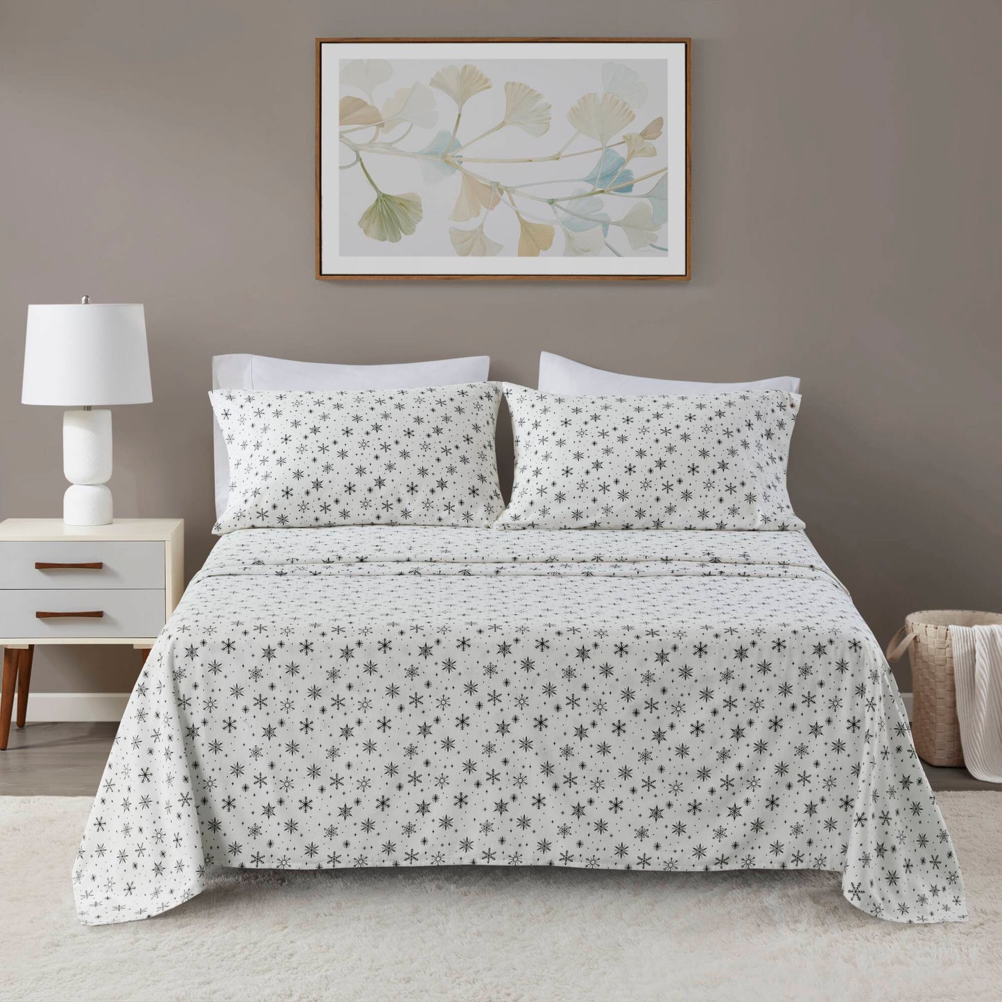 Cozy Cotton Flannel 100% Cotton Flannel Printed Sheet Set