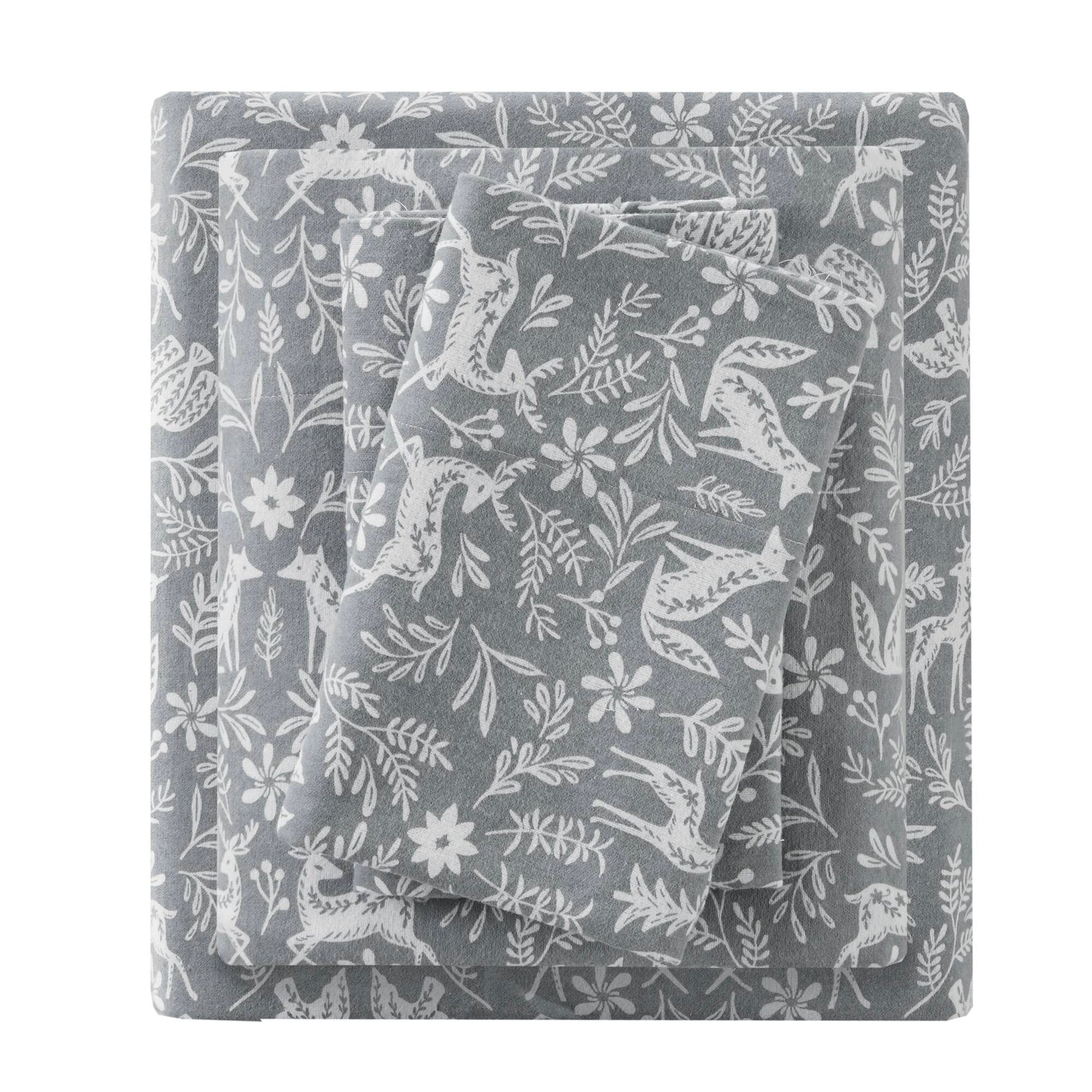 Cozy Cotton Flannel 100% Cotton Flannel Printed Sheet Set