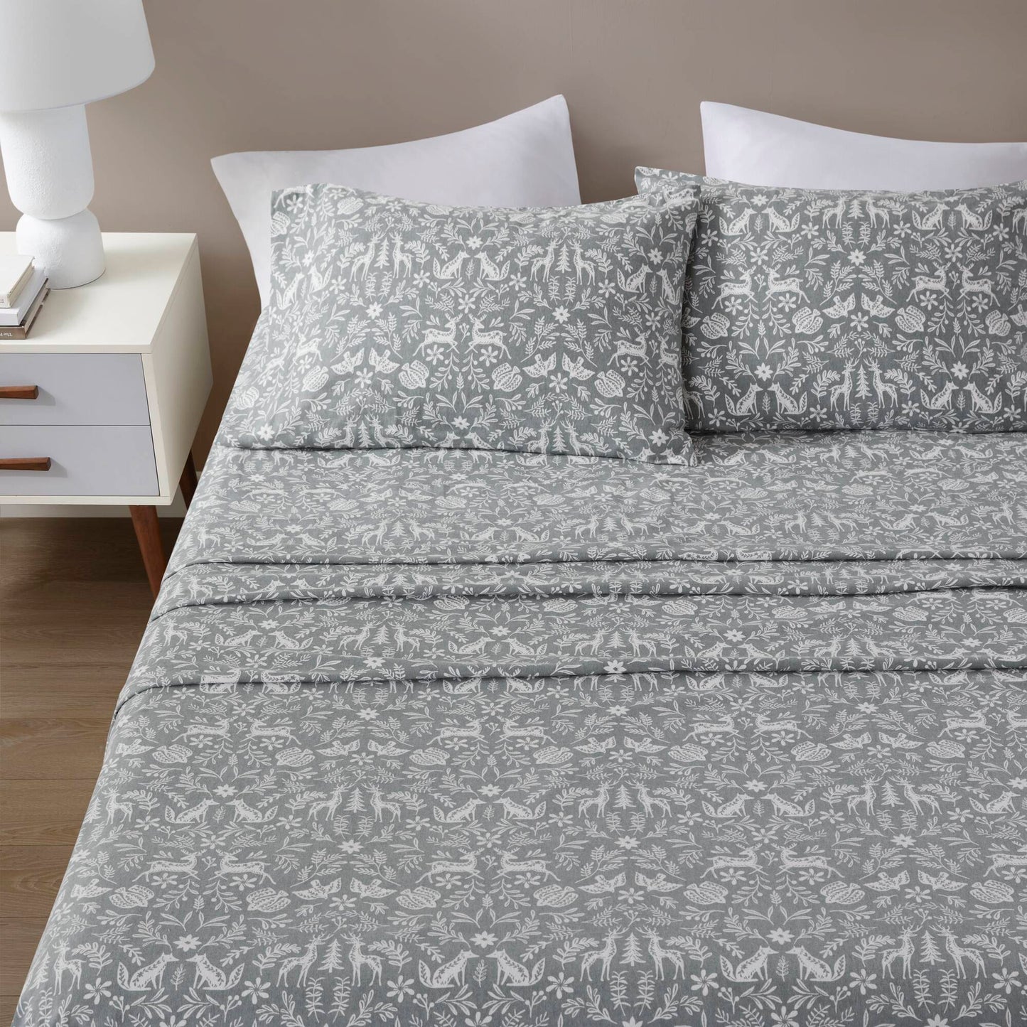 Cozy Cotton Flannel 100% Cotton Flannel Printed Sheet Set