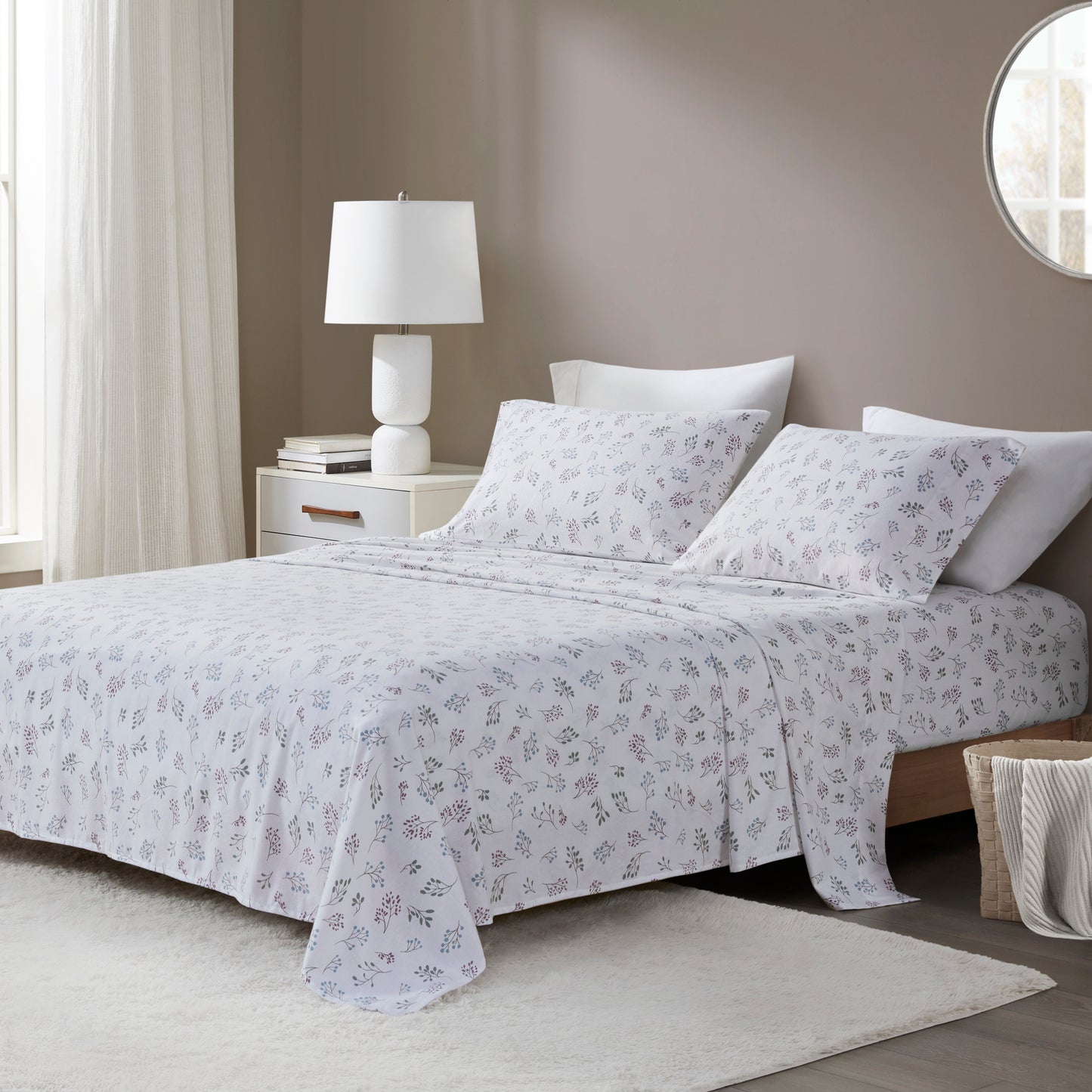 Cozy Cotton Flannel 100% Cotton Flannel Printed Sheet Set