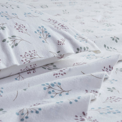 Cozy Cotton Flannel 100% Cotton Flannel Printed Sheet Set