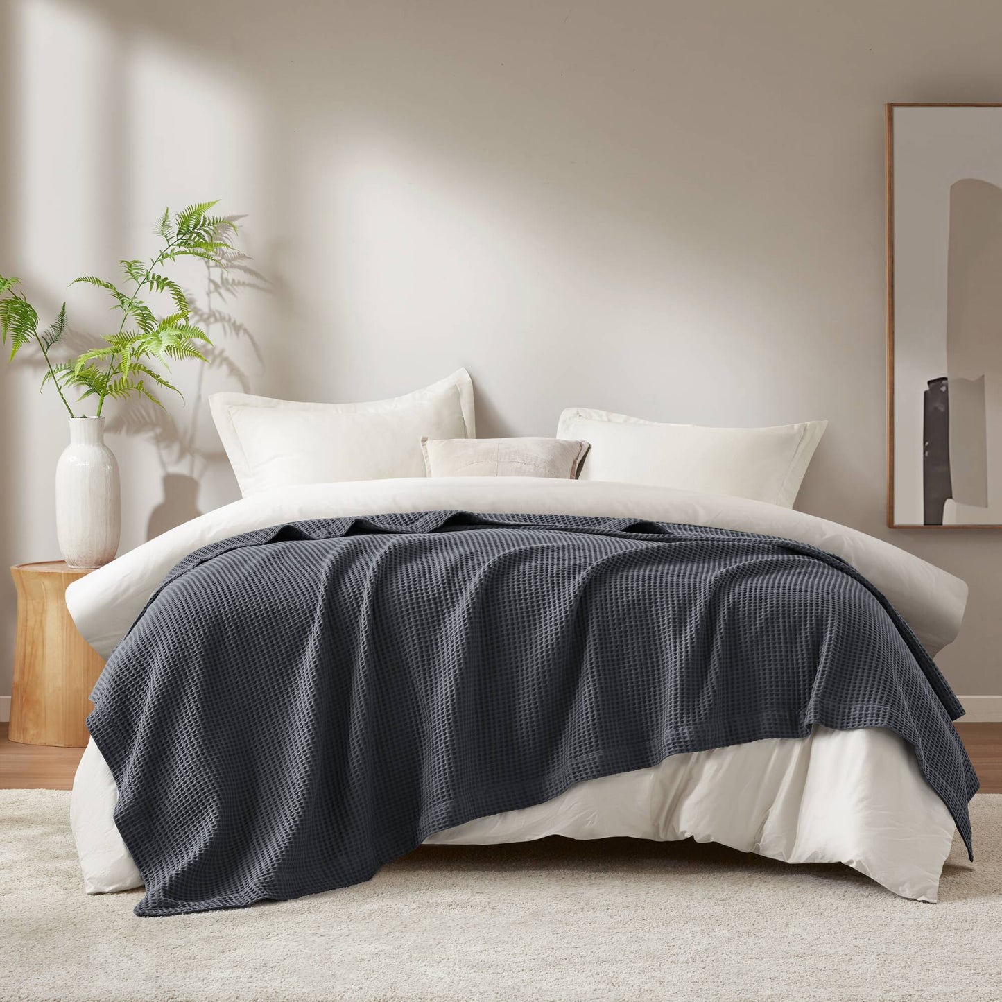 🎁 Waffle Weave Cotton Blanket (100% off)