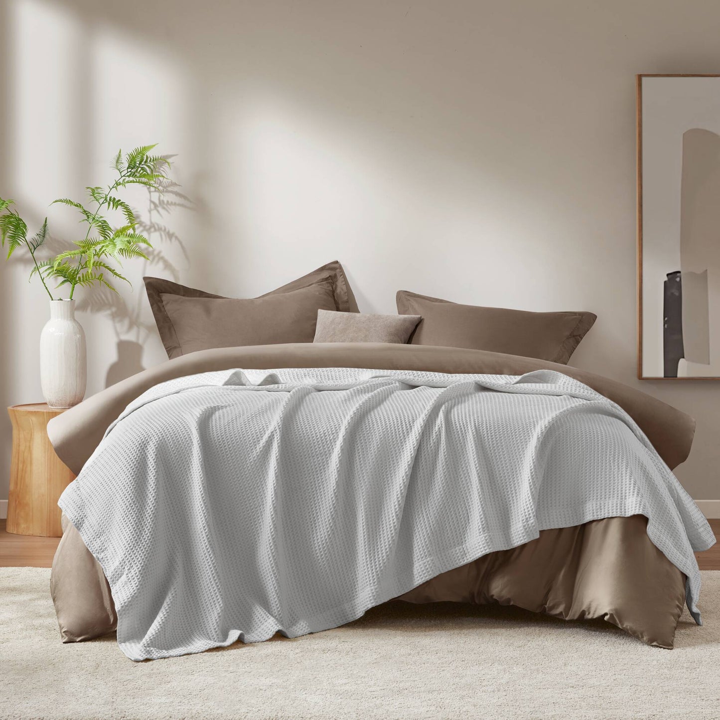 🎁 Waffle Weave Cotton Blanket (100% off)