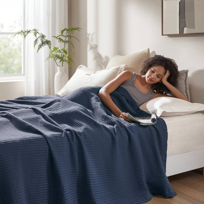 Waffle Weave Cotton Blanket