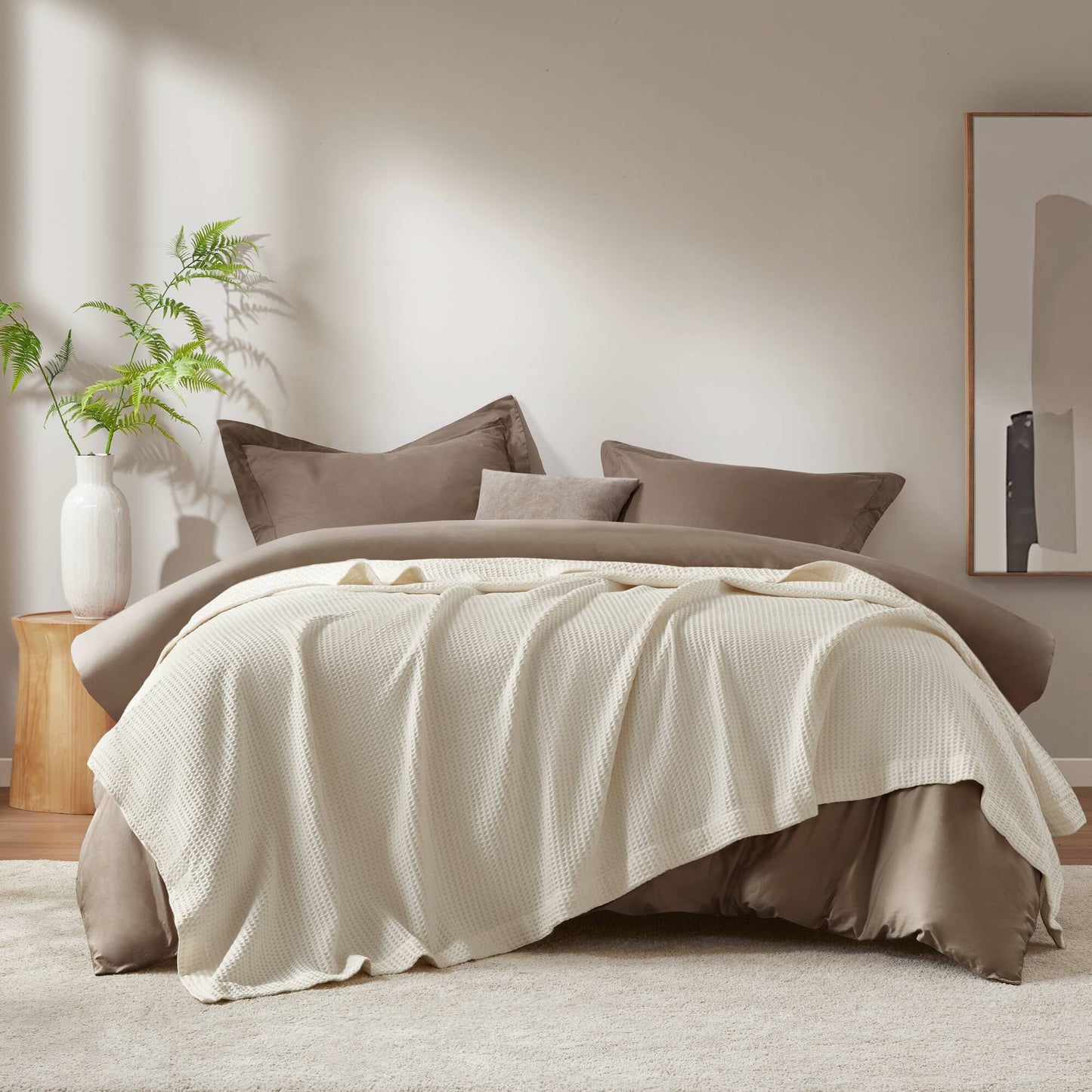 🎁 Waffle Weave Cotton Blanket (100% off)