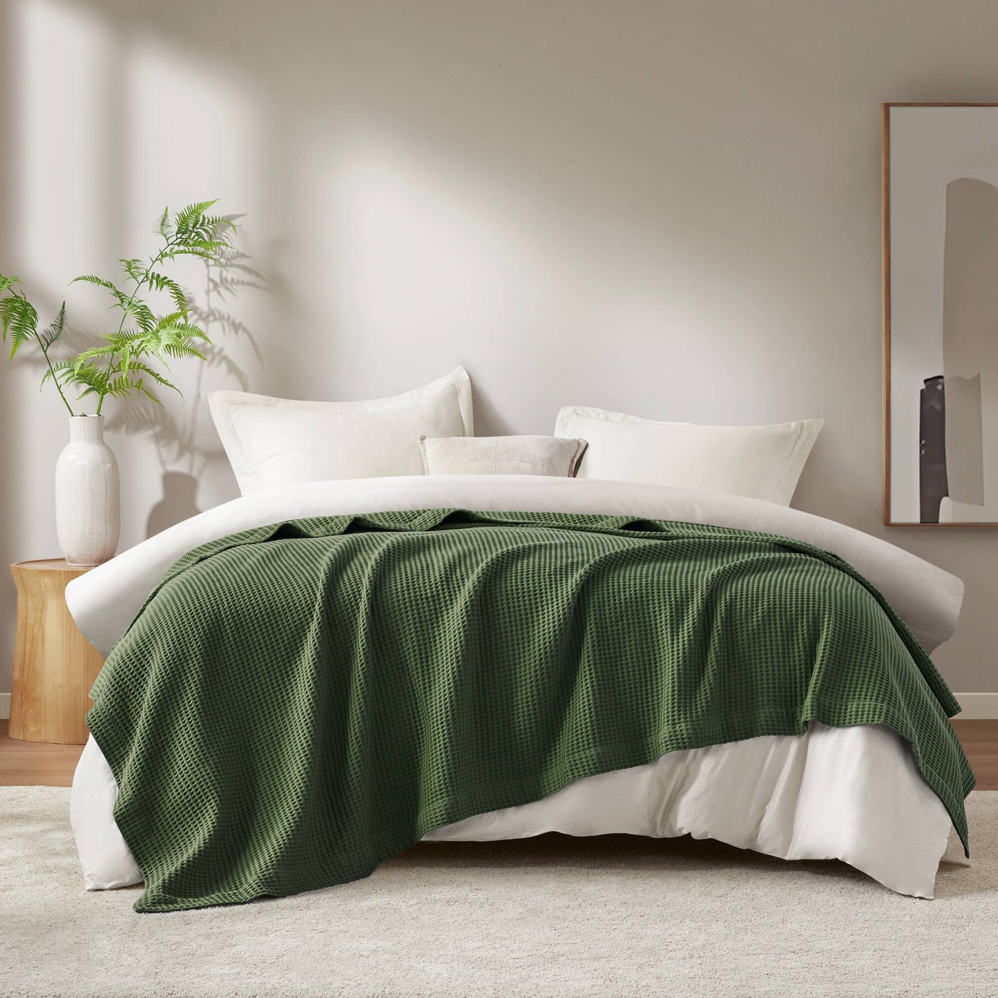 🎁 Waffle Weave Cotton Blanket (100% off)
