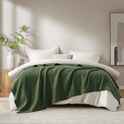 🎁 Waffle Weave Cotton Blanket (100% off)