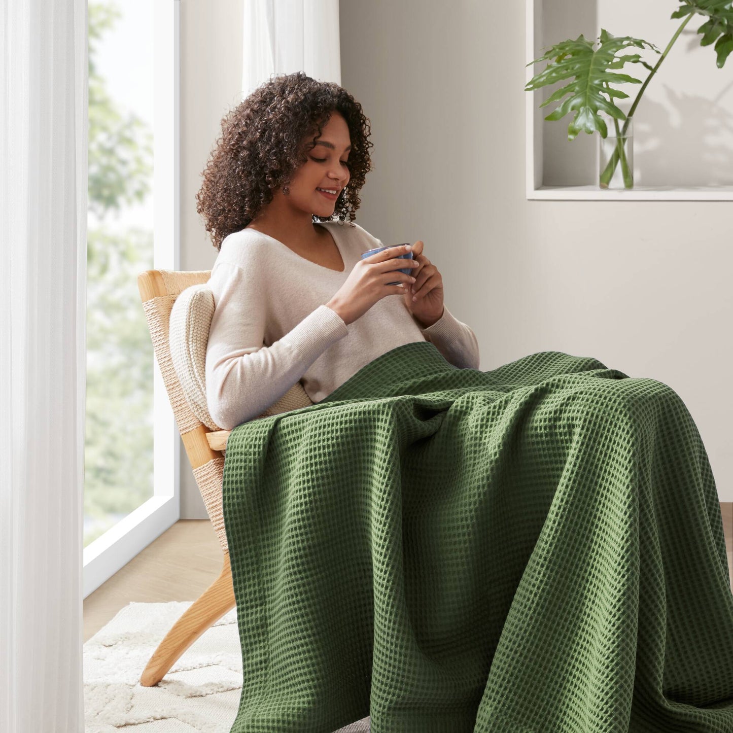 Waffle Weave Cotton Blanket