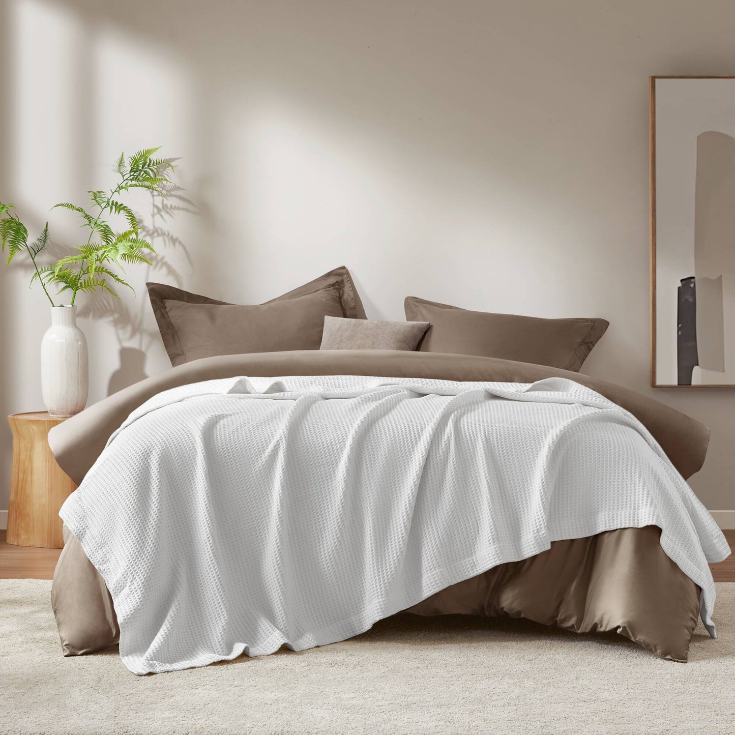 🎁 Waffle Weave Cotton Blanket (100% off)