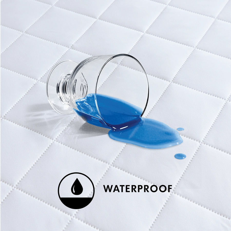 Hotel Collection Microfiber Essential Waterproof Antimicrobial Mattress Pad