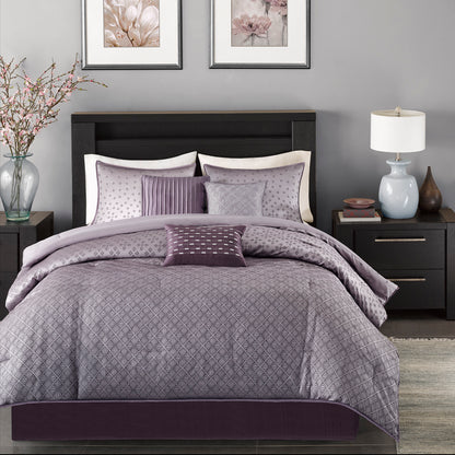 Biloxi 7 Piece Jaquard Comforter Set