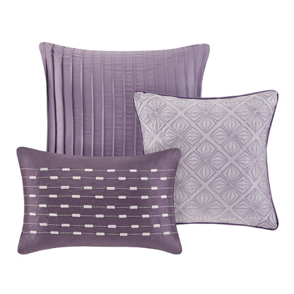 Biloxi 7 Piece Jaquard Comforter Set