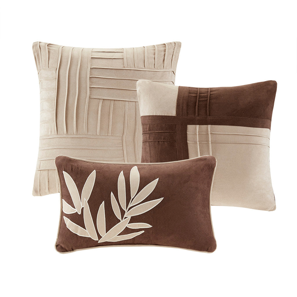 Dune 7 Piece Faux Suede Comforter Set