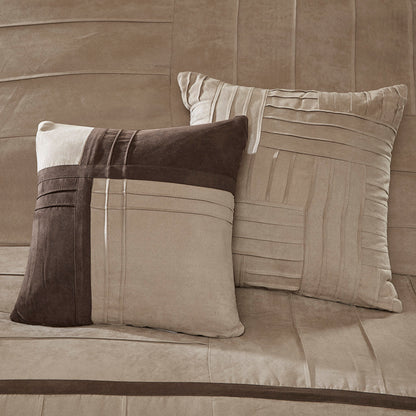 Dune 7 Piece Faux Suede Comforter Set