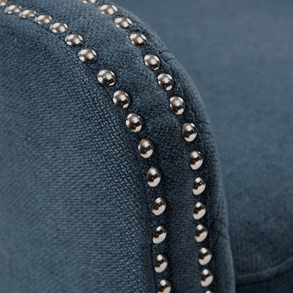 Heston Quilted Back Arm Chair with Nailhead Trim