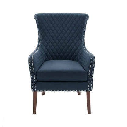 Heston Quilted Back Arm Chair with Nailhead Trim