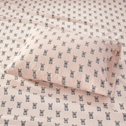 Cozy Cotton Flannel Printed Sheet Set