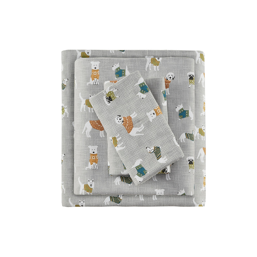 Cozy Cotton Flannel 100% Cotton Flannel Printed Sheet Set