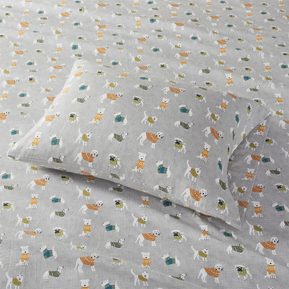 Cozy Cotton Flannel 100% Cotton Flannel Printed Sheet Set