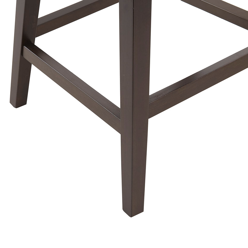 Emmett 360-degree swivel counter stool with nailheads