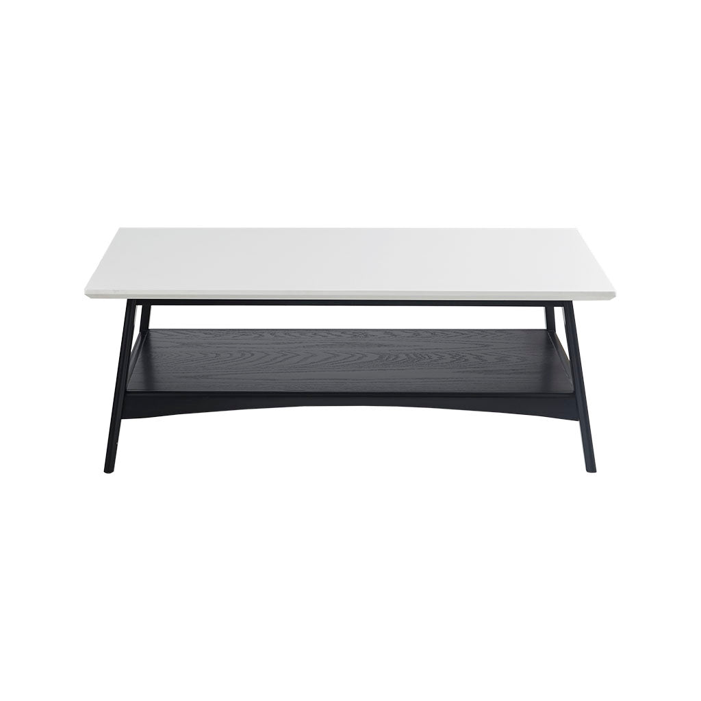 Parker Mid-century Coffee Table with Storage Shelf