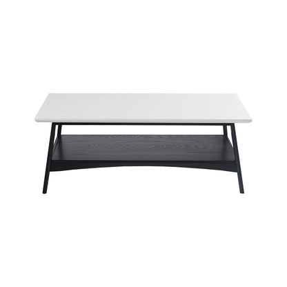 Parker Mid-century Coffee Table with Storage Shelf