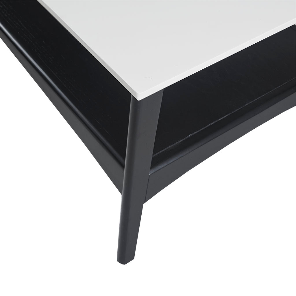 Parker Mid-century Coffee Table with Storage Shelf