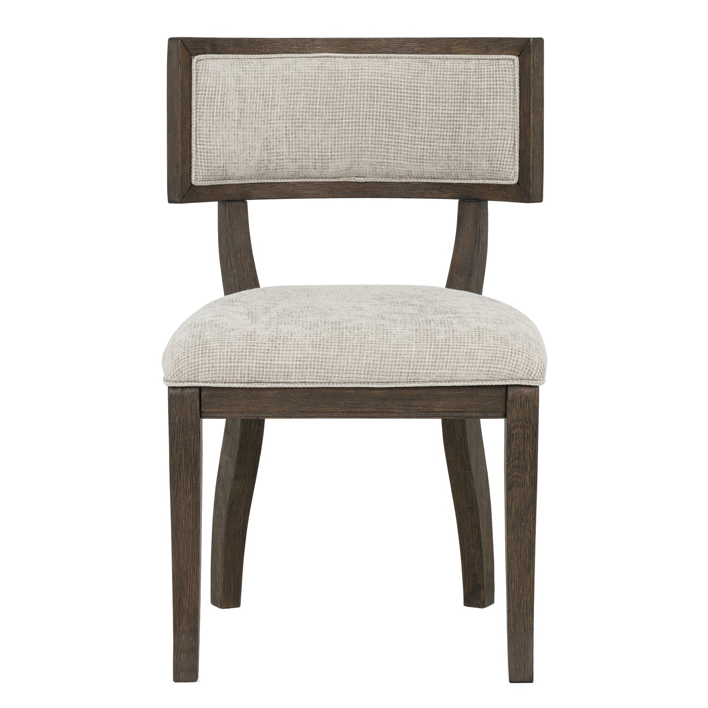 Marie Upholstered Split-Back Dining Chairs with Curved Wood Frame (Set of 2)