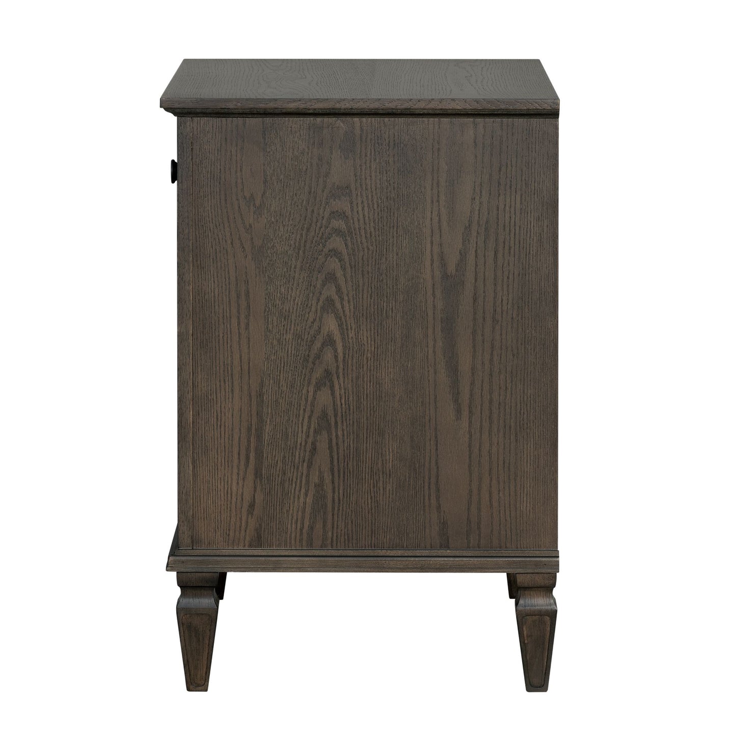 Victoria one-drawer wood nightstand with shelf