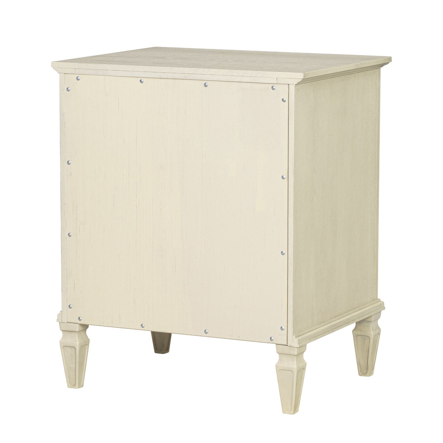 Victoria one-drawer wood nightstand with shelf